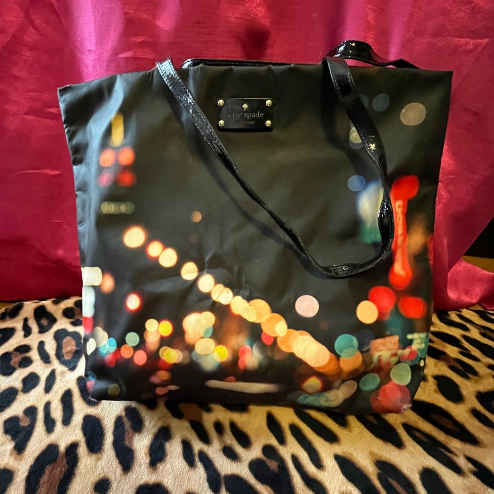 Kate Spade New York “Bright Lights, Big City” Black Tote